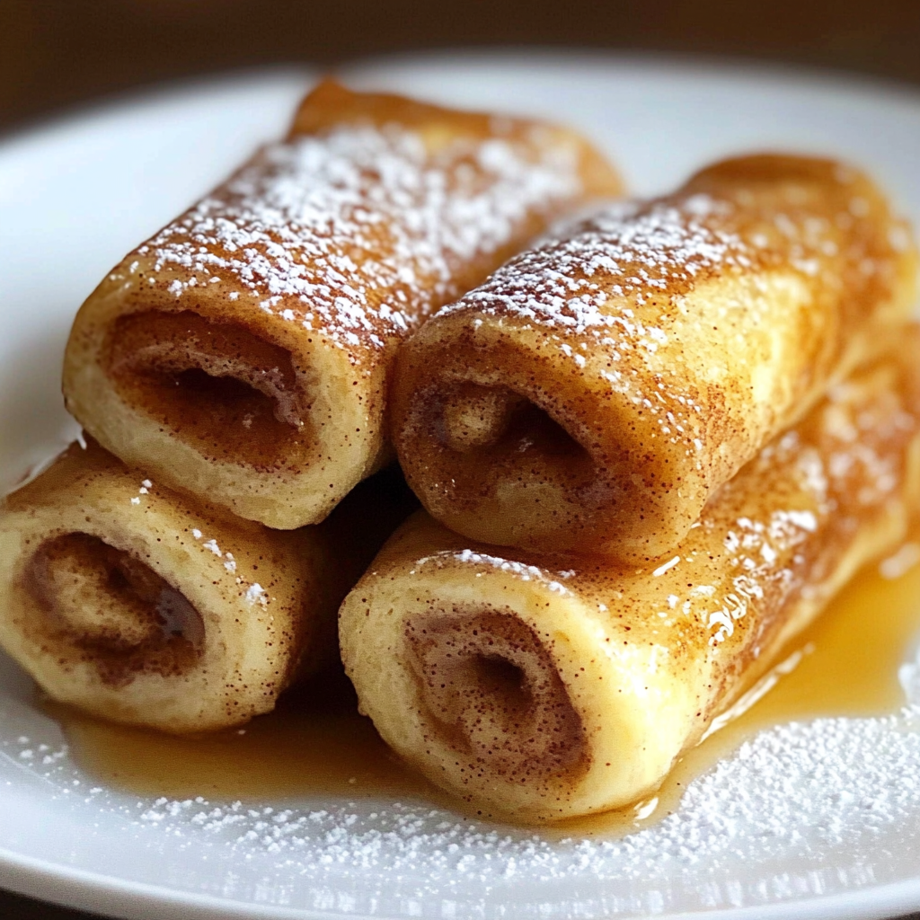 Cinnamon Roll French Toast Roll-Ups
