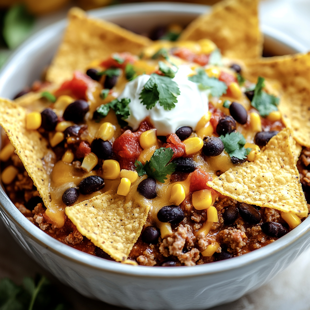 Crockpot Taco Casserole