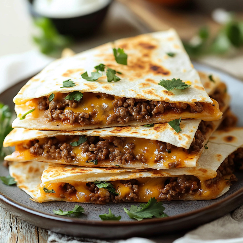 Ground Beef Quesadillas