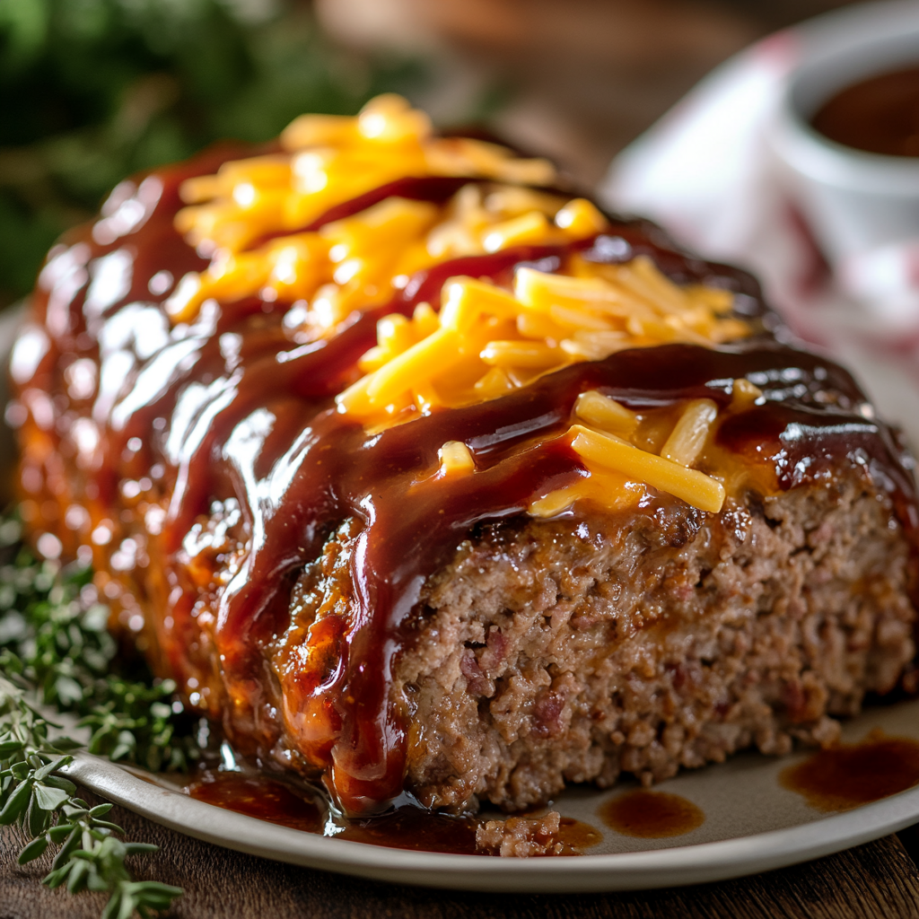 BBQ Cheddar Meatloaf