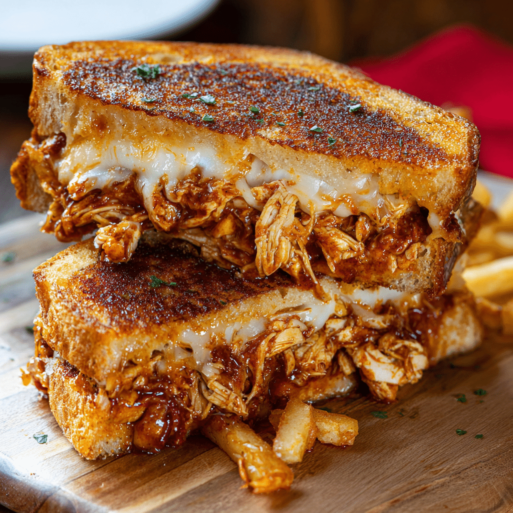 BBQ Chicken Grilled Cheese