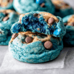 Big Blue Monster Stuffed Cookies