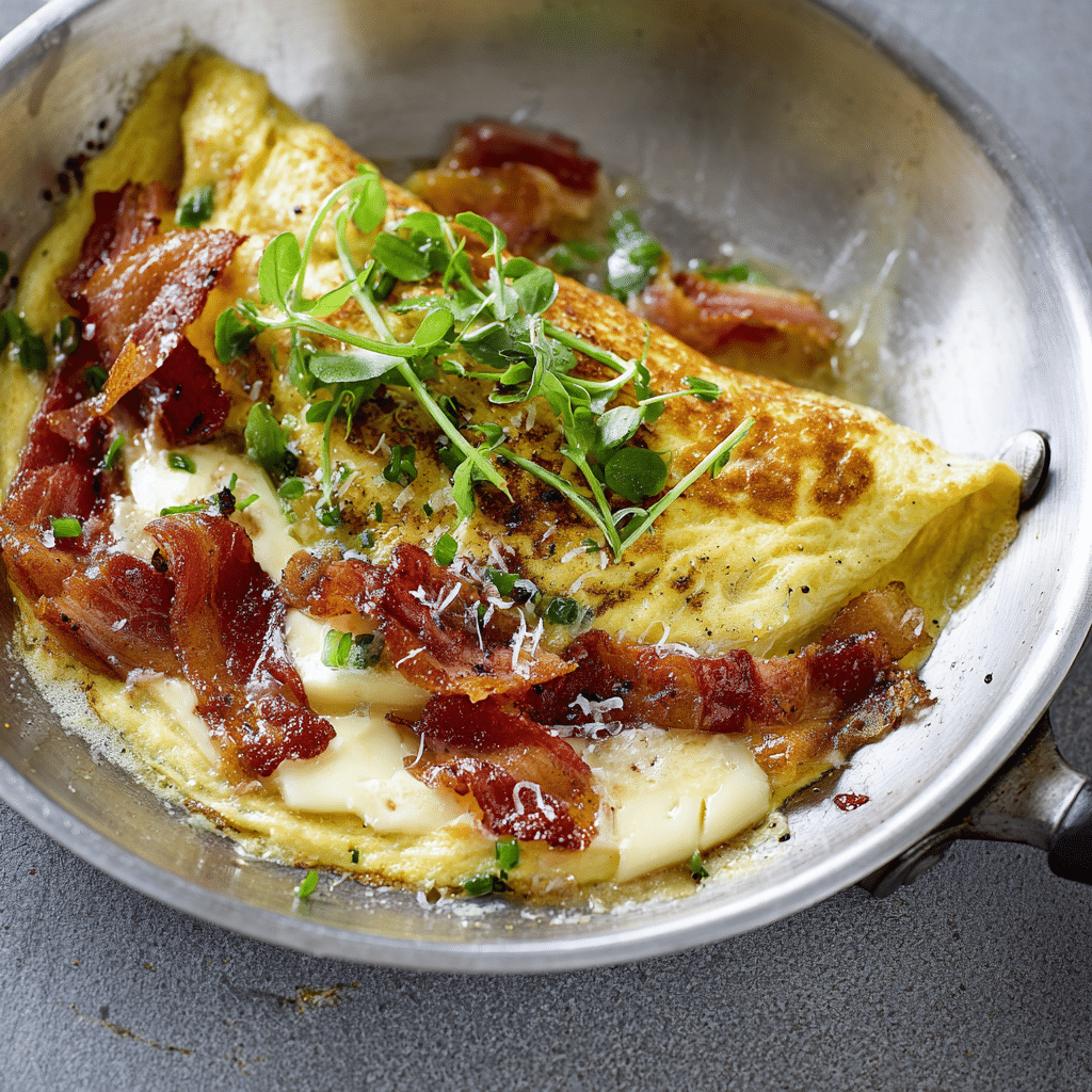 Brie and Bacon Omelette