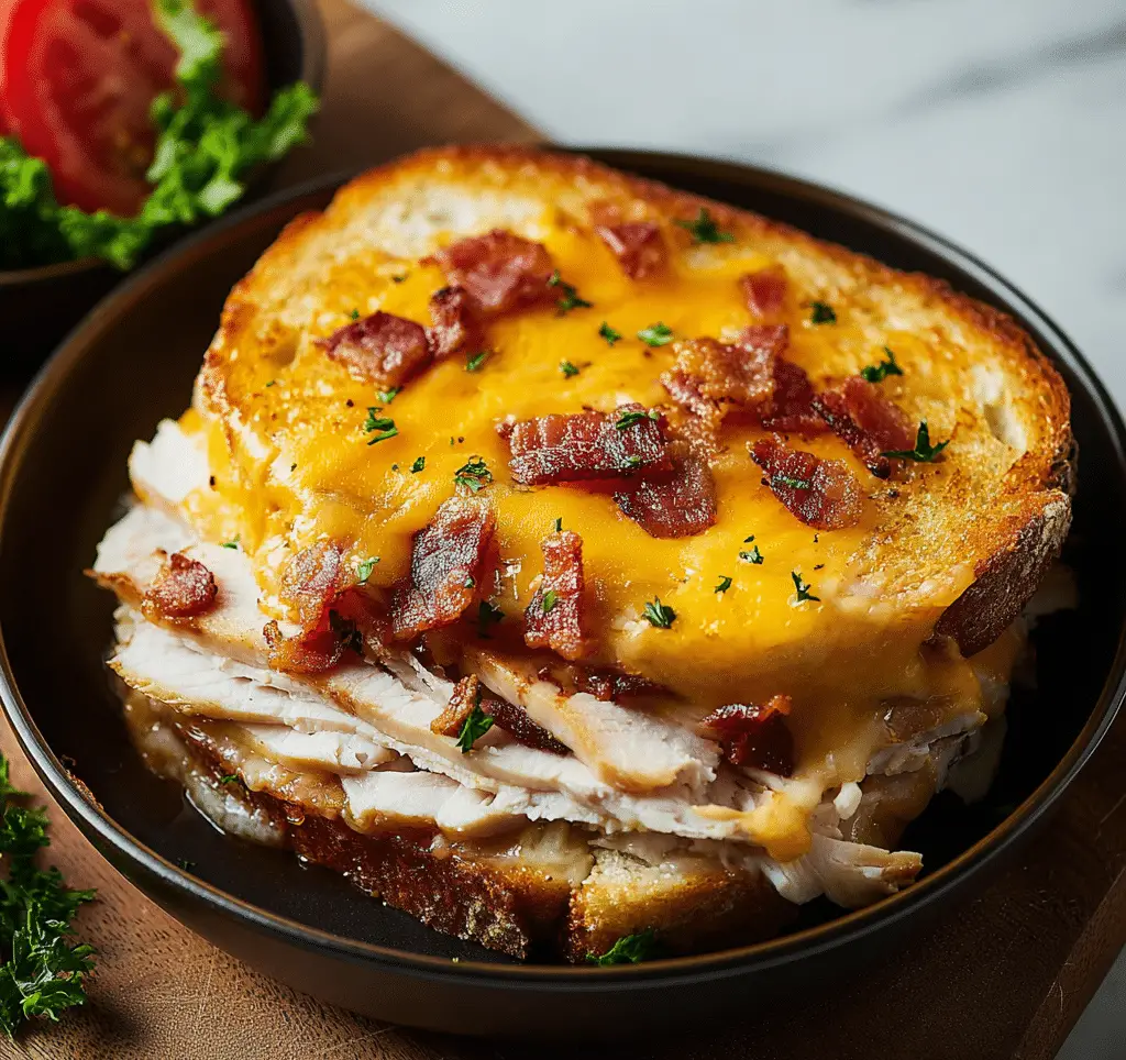 Cheddar & Bacon Turkey Melt on Sourdough