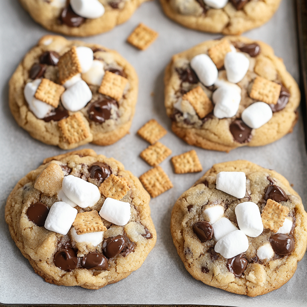 Chocolate Chip S'mores Cookies