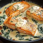 Creamy Salmon Florentine