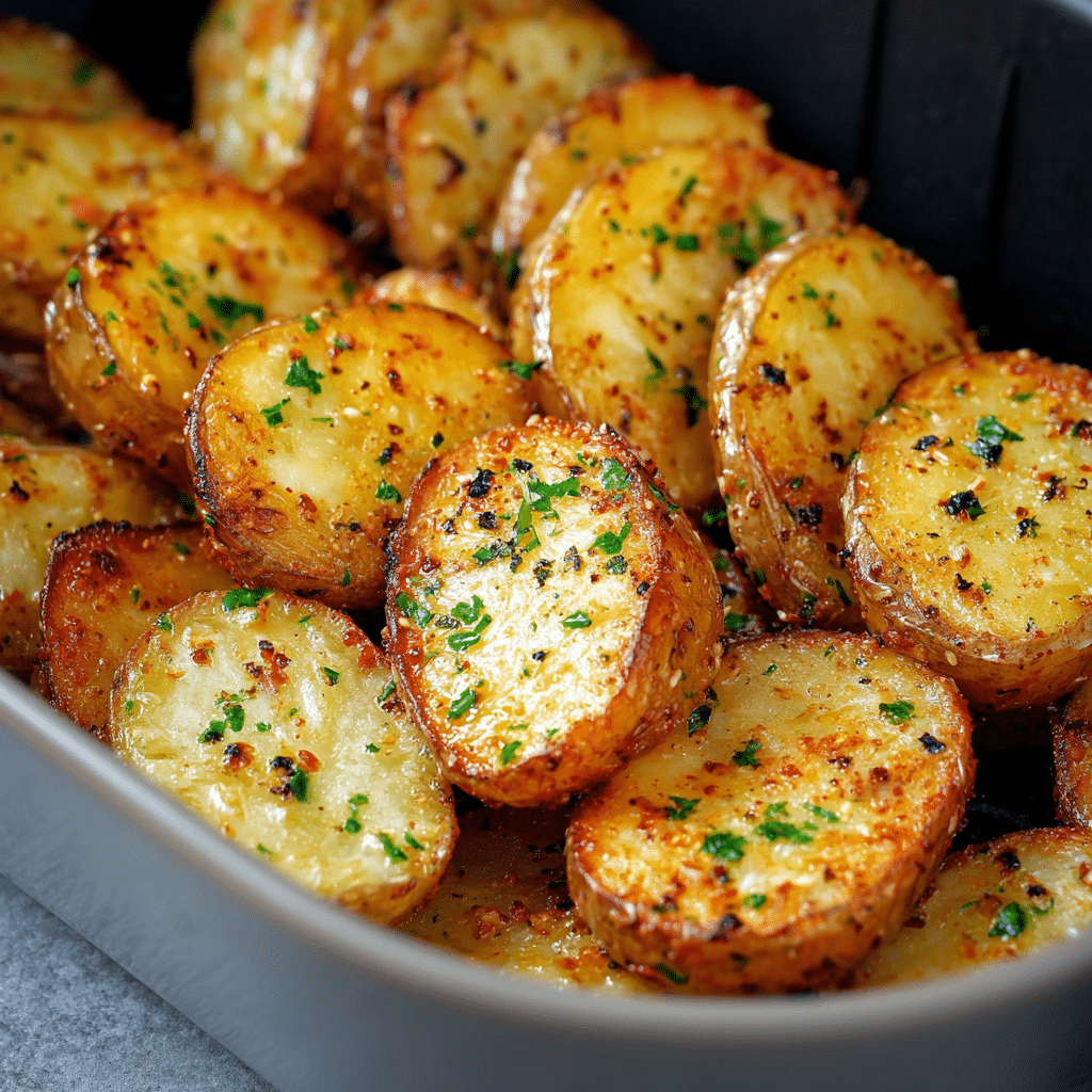 Crispy Air Fryer Sliced Potatoes