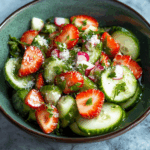 Cucumber Strawberry Salad