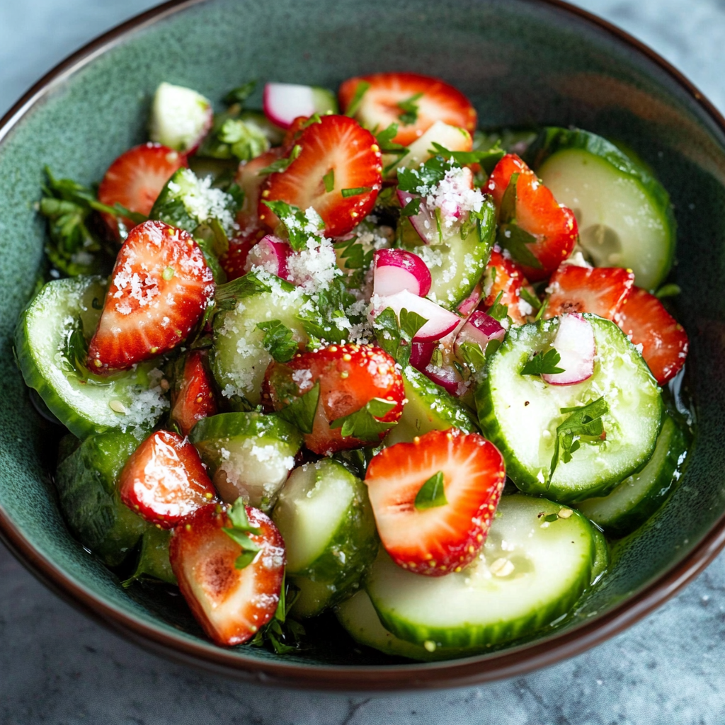 Cucumber Strawberry Salad