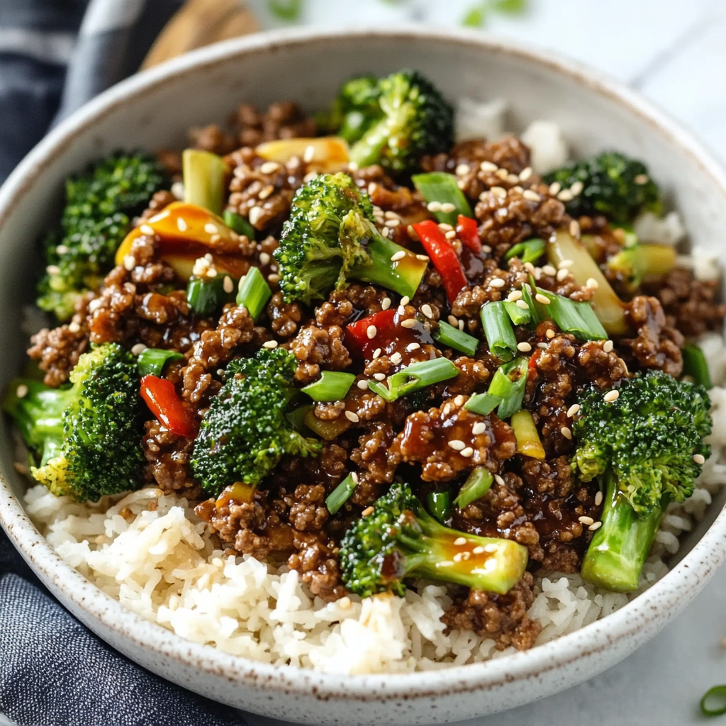 Ground Beef and Broccoli Stir Fry