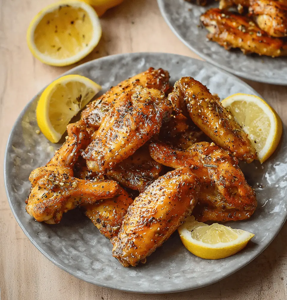 Lemon Pepper Chicken Wings