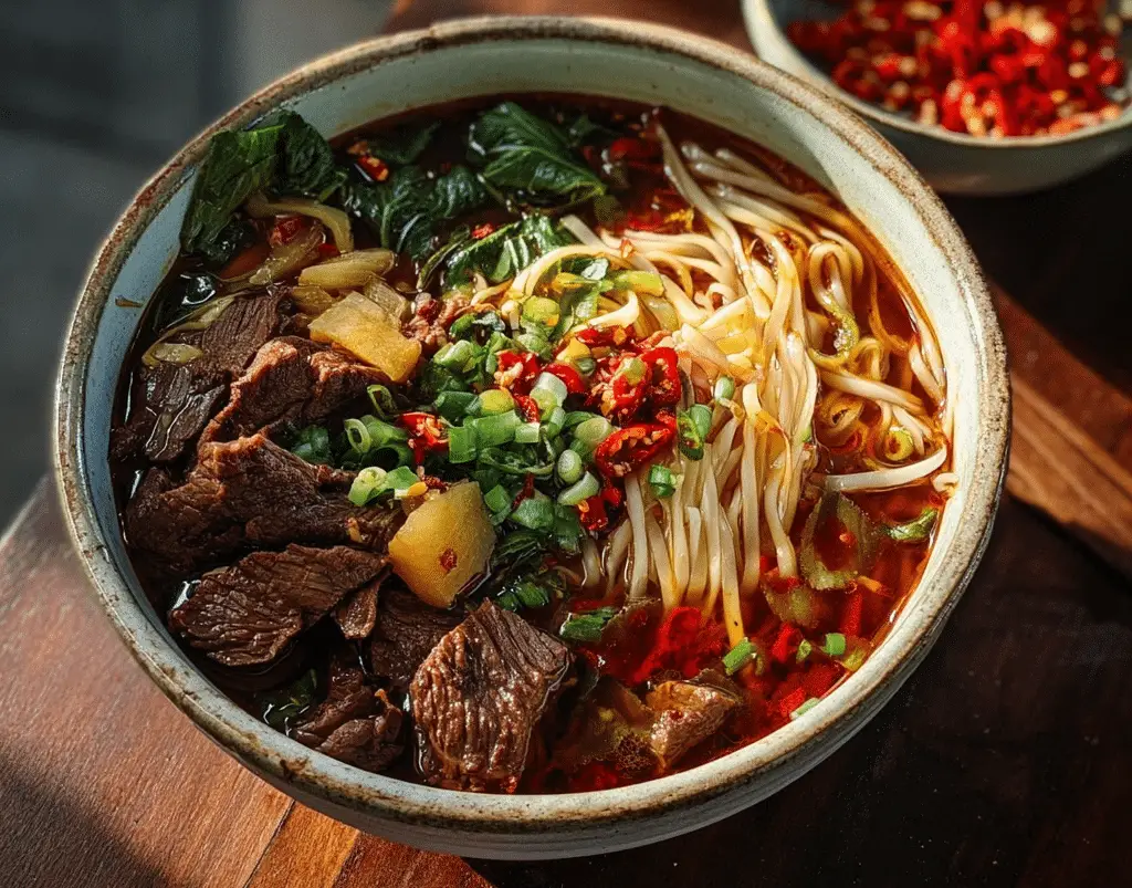 Spicy Beef Noodle Soup