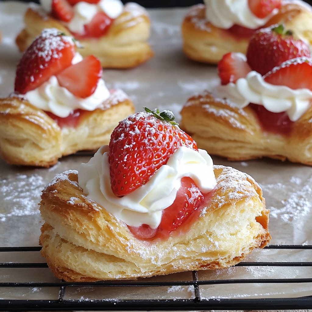 Strawberry Cream Puffs