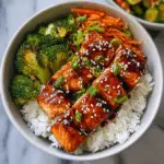 Teriyaki Salmon Rice Bowls