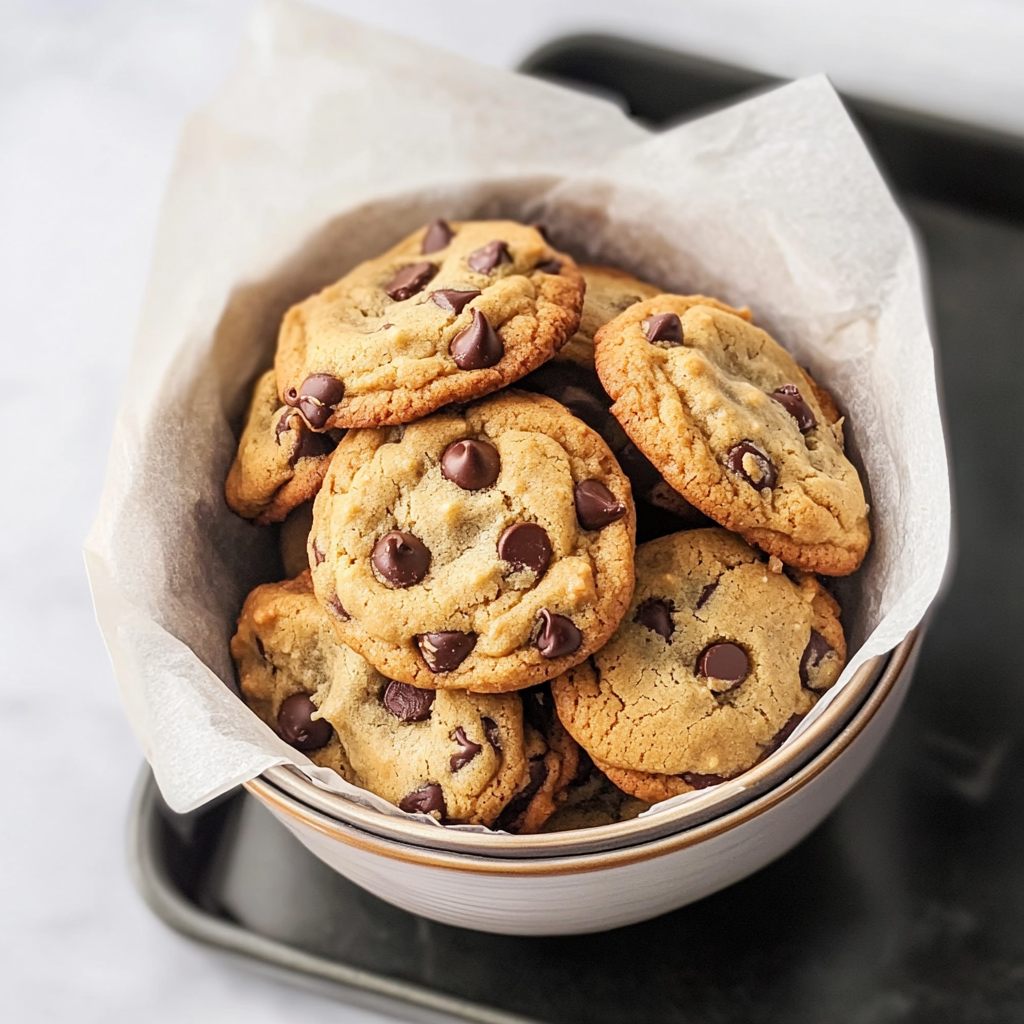 Thick Chocolate Chip Cookies
