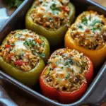 Vegetarian Stuffed Bell Peppers with Rice