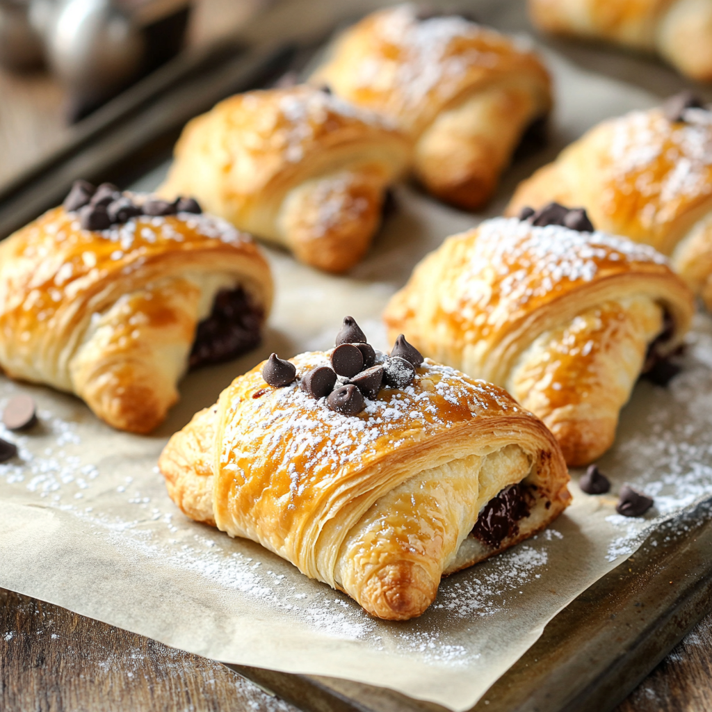 Easy Chocolate Croissants