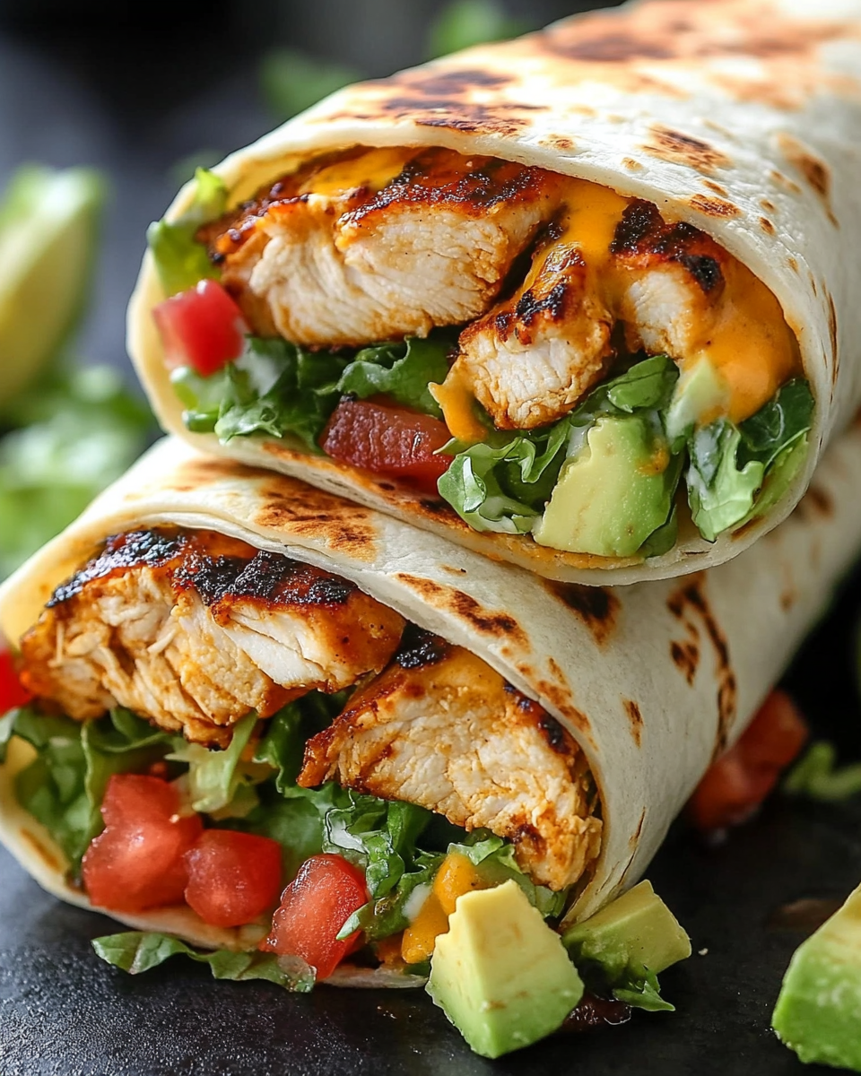 Chipotle Ranch Grilled Chicken Burrito