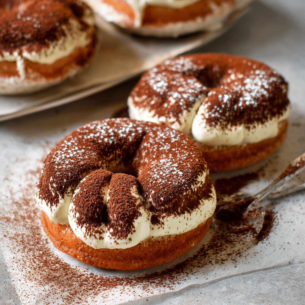 Baked Tiramisu Donuts