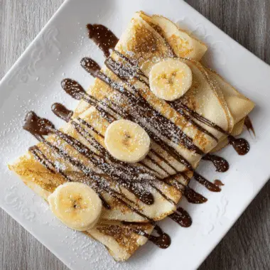 Banana and Nutella Crepes