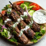 Beef Kofta Kebabs with Creamy Tzatziki