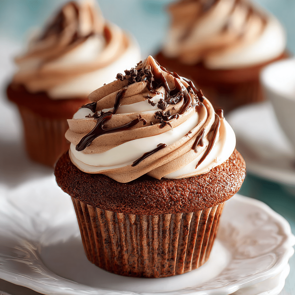 Chocolate Coffee Cream Cupcakes