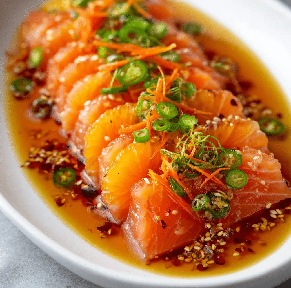 Citrus‑Marinated Salmon Crudo