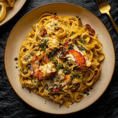 Creamy Tuscan Lobster Pasta