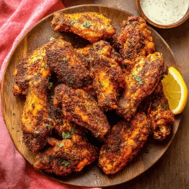 Crispy Dry Rub Chicken Wings