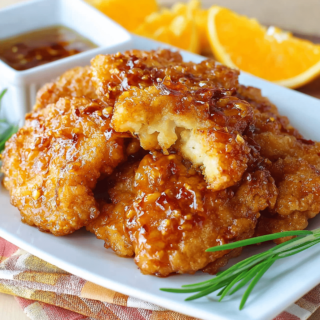 Crispy Orange Chicken Bites 3 Crispy Orange Chicken Bites