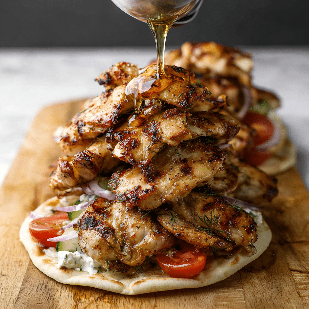 Greek Chicken Gyros