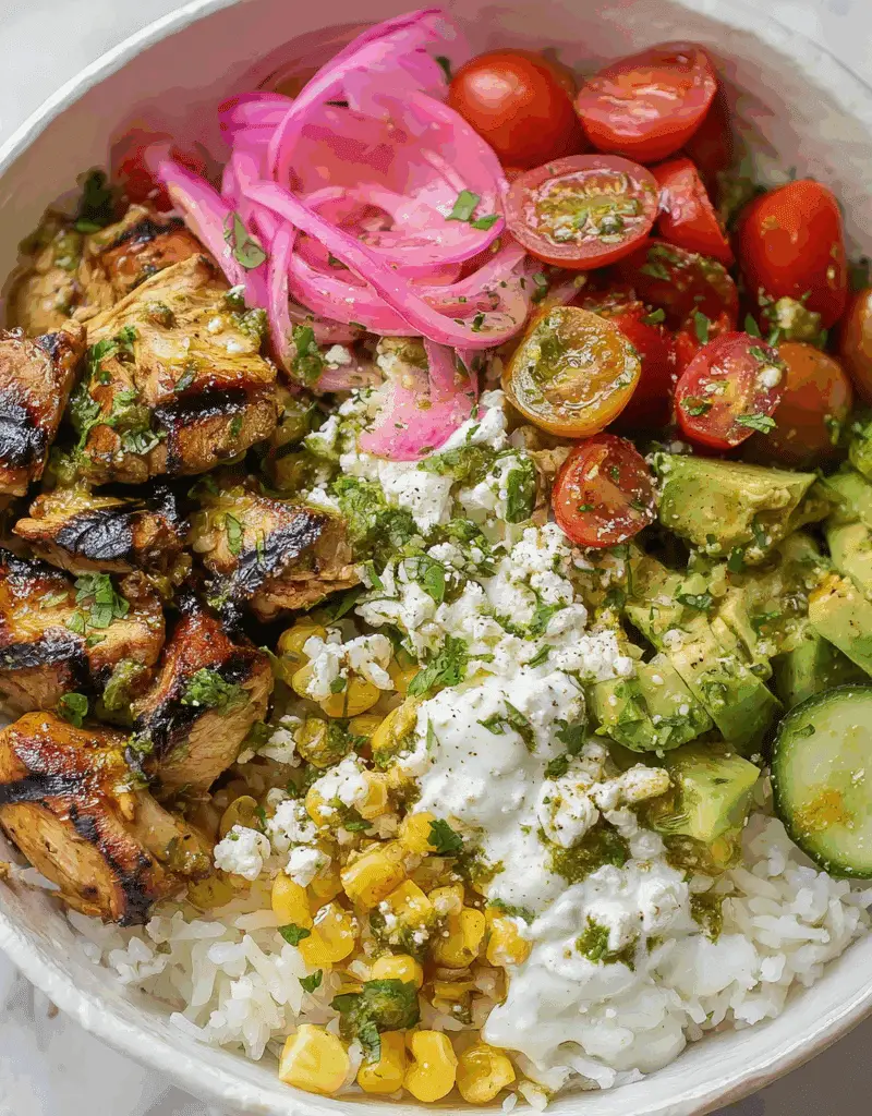 Grilled Chicken Rice Bowls