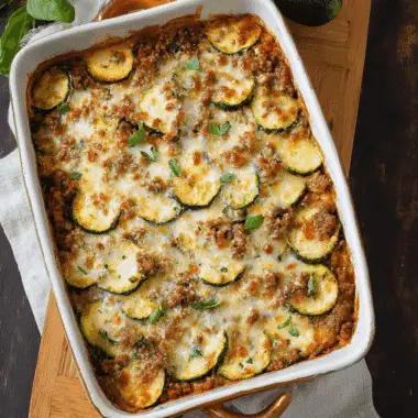 Ground Beef Zucchini Casserole