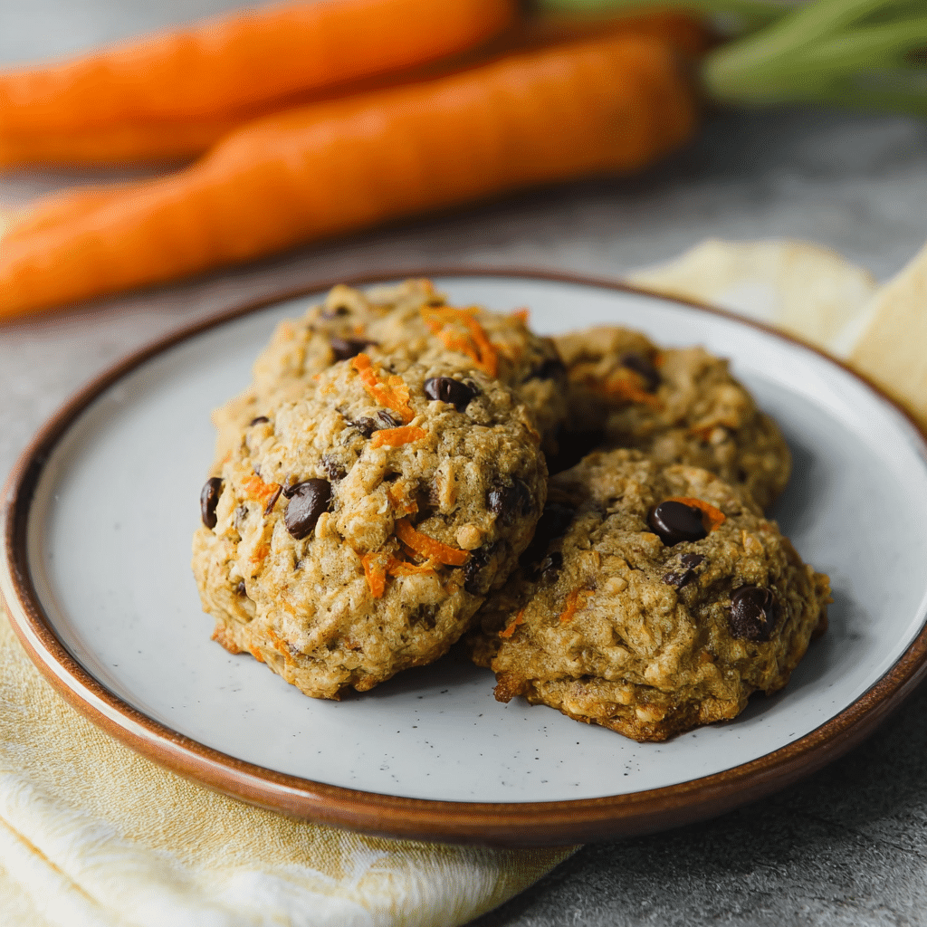 Healthy Carrot Chocolate Chip Cookies
