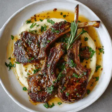 Honey‑Garlic Butter Lamb Cutlets