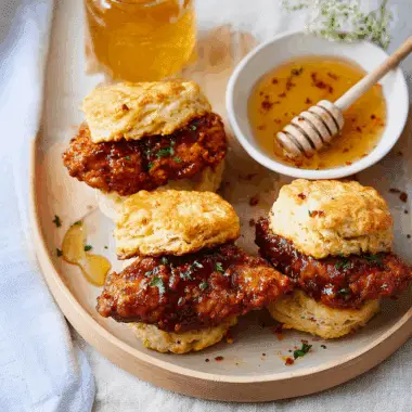 Hot Honey Chicken Biscuits