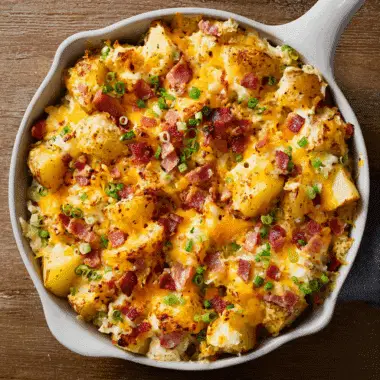 Cheesy Southern Mississippi‑Mud Potatoes