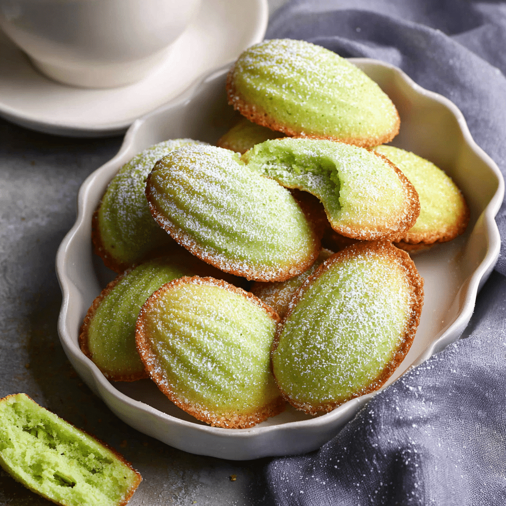 Pandan Coconut Madeleines