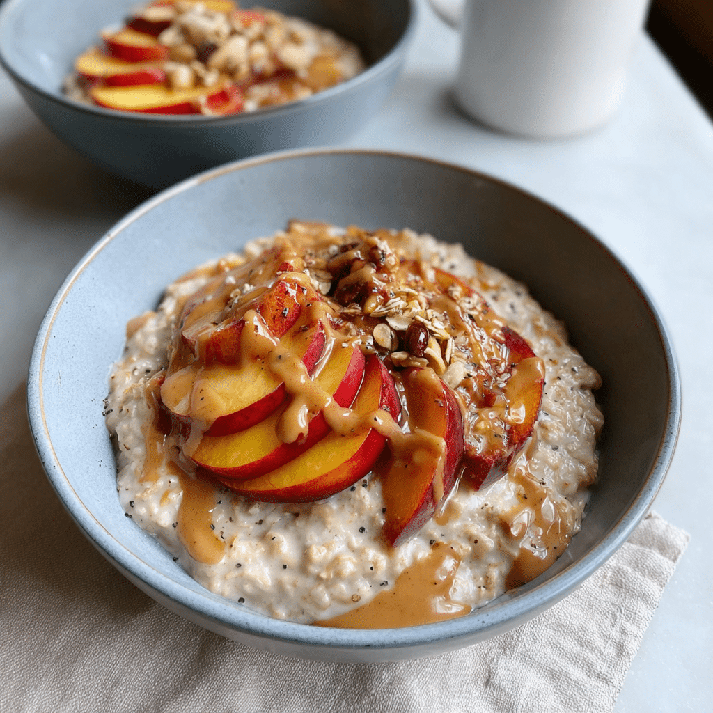 Peach Oatmeal Bowl