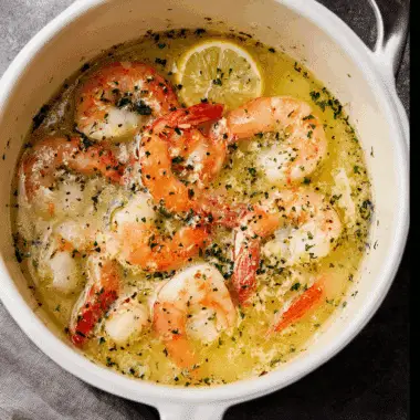 Prosecco Butter Poached Shrimp