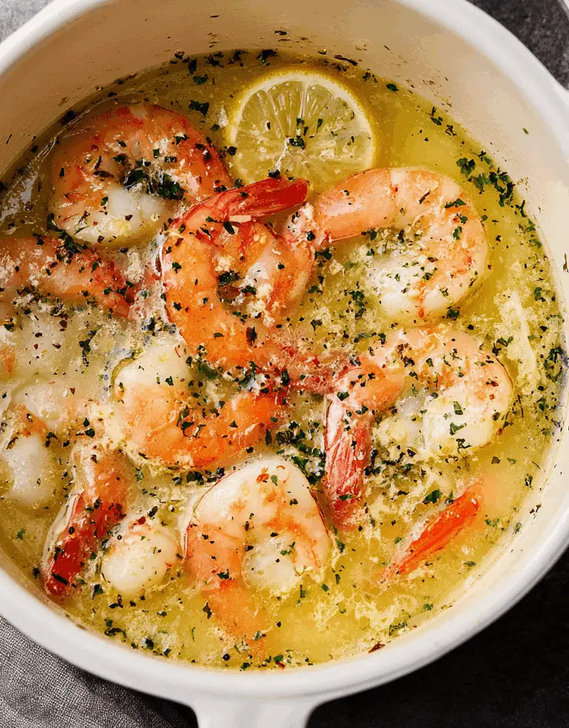 Prosecco Butter Poached Shrimp