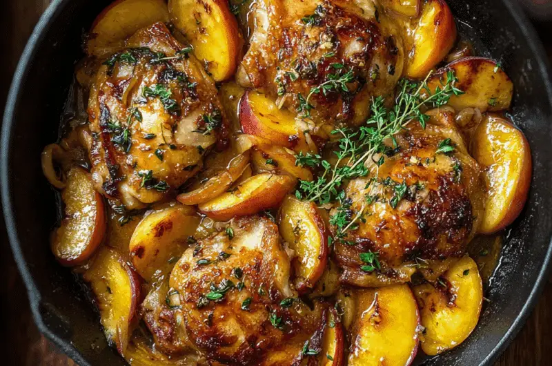 Roasted Peach Chicken