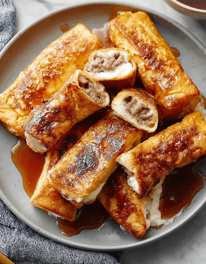 Sausage French Toast Roll-Ups