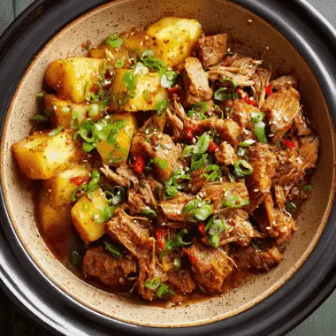 Slow Cooker Pineapple Pork