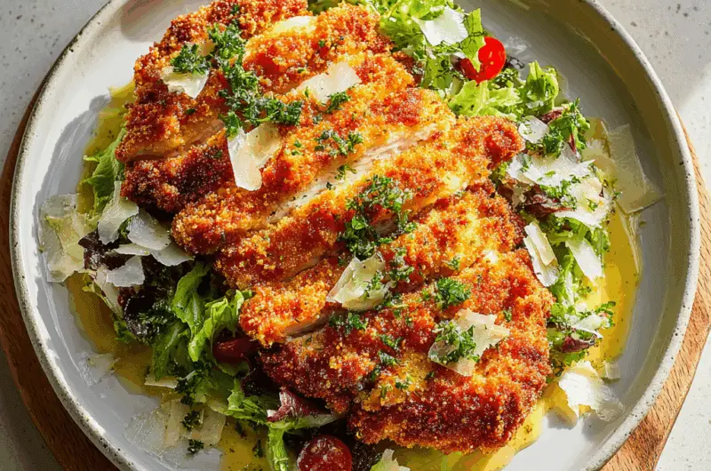 Spicy Caesar Chicken Schnitzel