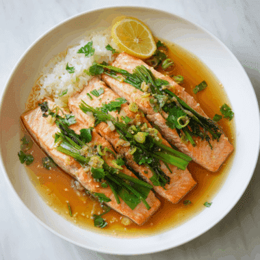 Steamed Ginger Salmon