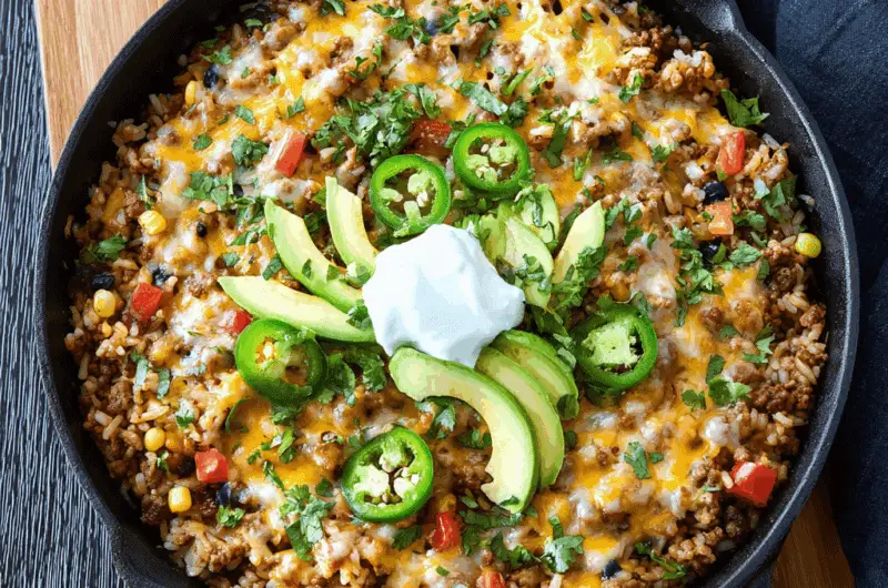Taco Rice Skillet