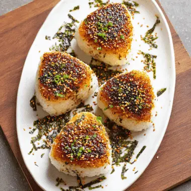 Grilled Yaki Onigiri Rice Balls