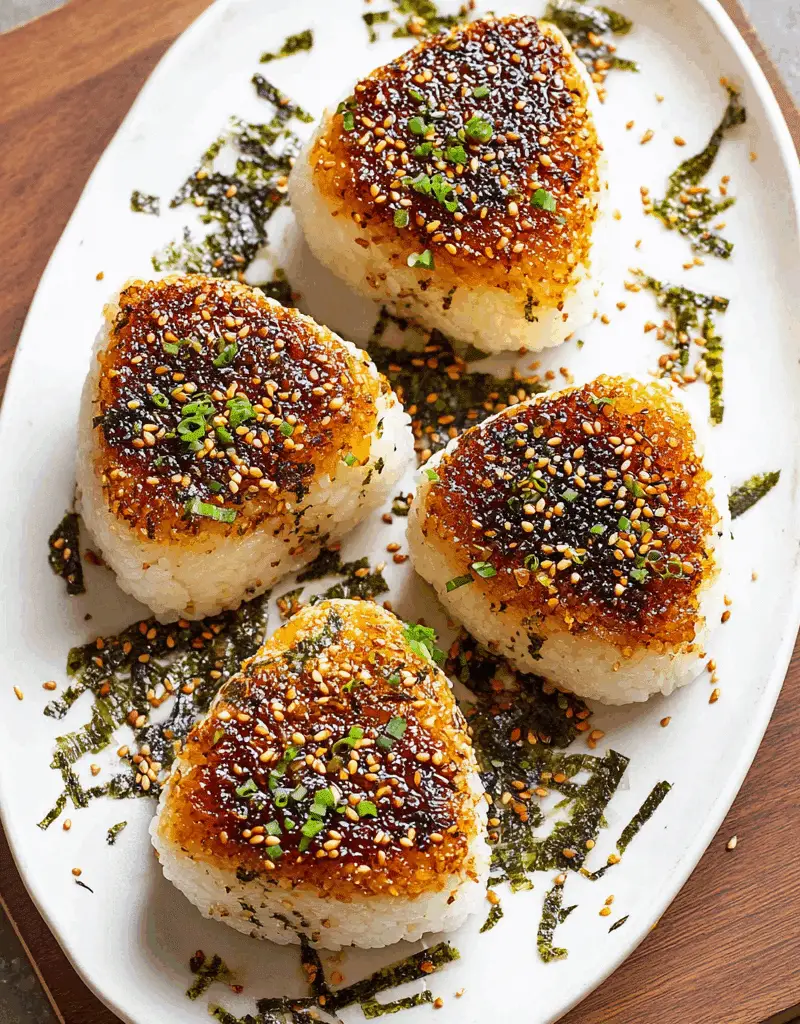 Grilled Yaki Onigiri Rice Balls