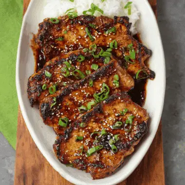 Korean Glazed Pork Chops